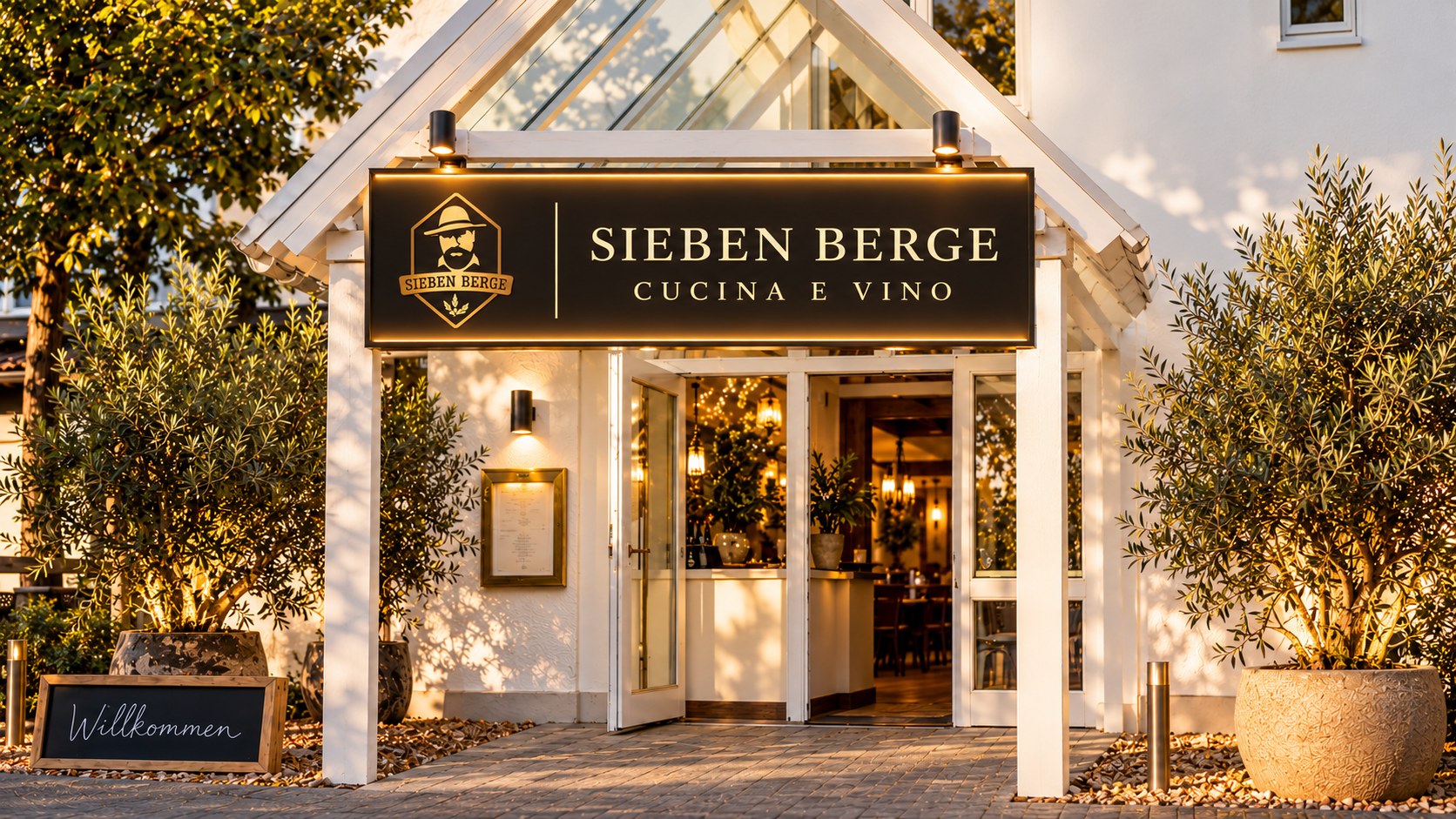Eingang SIEBEN BERGE Cucina & Vino in Rhöndorf